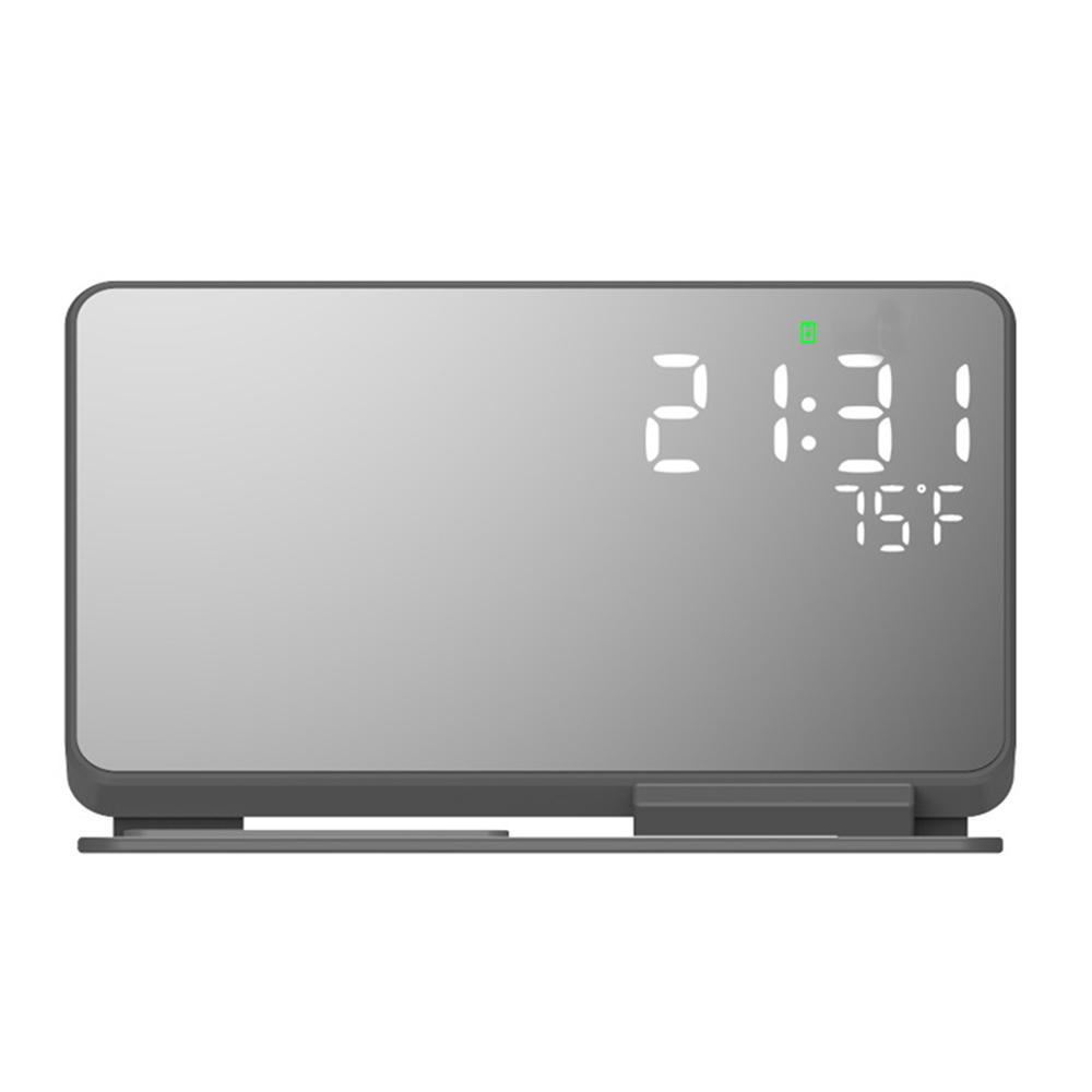 W669B Digital Alarm Clock 2-in-1 15W Wireless Charger Station Bedroom Mirror Clock for iWatch/Smartphone/Earphones A 
W669B Digital Alarm Clock 2-in-1 15W Wireless Charger Station Bedroom Mirror Clock for iWatch/Smartphone/Earphones A