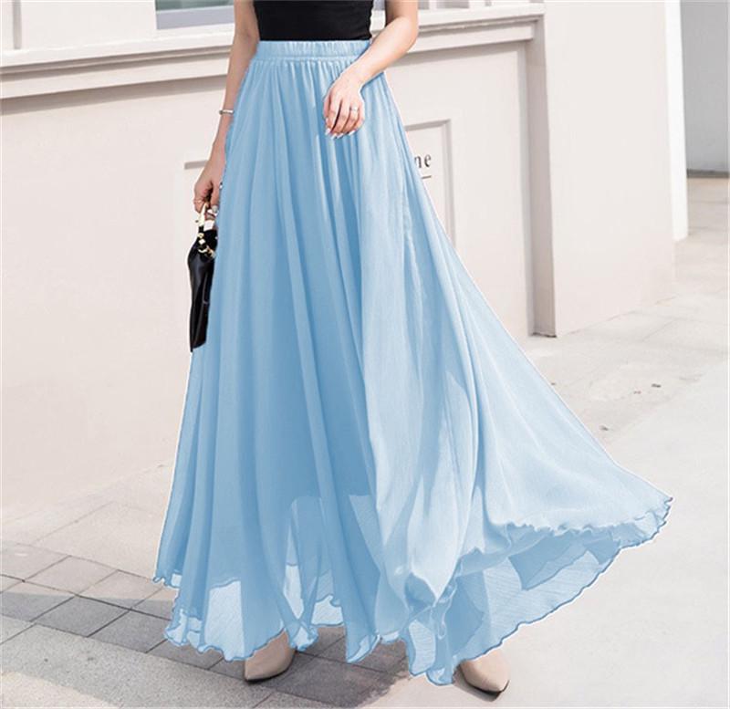 Women s European & American Chiffon High Waist Long Skirt - Solid Color, Spring/Summer Collection. Medium
Women s European & American Chiffon High Waist Long Skirt - Solid Color, Spring/Summer Collection. Medium