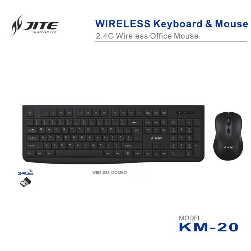 JITE Office & Home Wireless Keyboard and Mouse Set чорний
JITE Office & Home Wireless Keyboard and Mouse Set чорний
