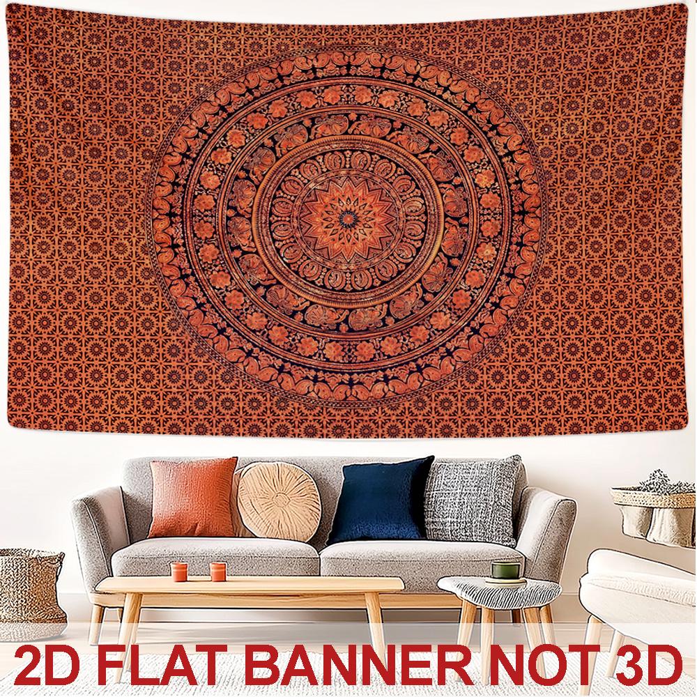 Orange Mandala Tapestry Rich Red and Brown Geometric Pattern Bohemian Spiritual Wall Art for Bedroom or Dorm Decor 74x94cm(29x37in)
Orange Mandala Tapestry Rich Red and Brown Geometric Pattern Bohemian Spiritual Wall Art for Bedroom or Dorm Decor 74x94cm(29x37in)