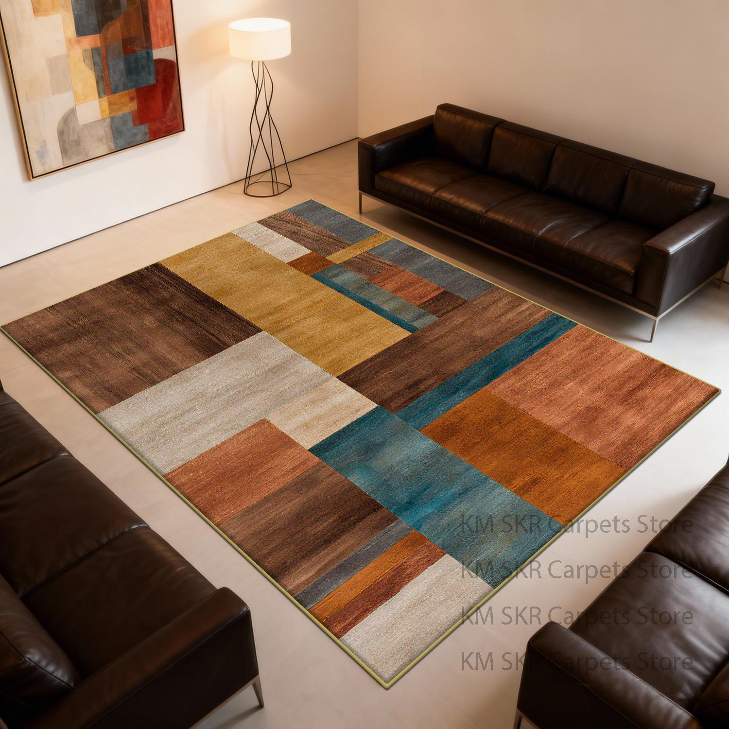 Modern Geometry Coloer Living Room Carpet Washable Non-slip Decoration Home Kitchen Rug Soft Fluffy Bedroom Large Area Sofa Mat 60x90cm
Modern Geometry Coloer Living Room Carpet Washable Non-slip Decoration Home Kitchen Rug Soft Fluffy Bedroom Large Area Sofa Mat 60x90cm