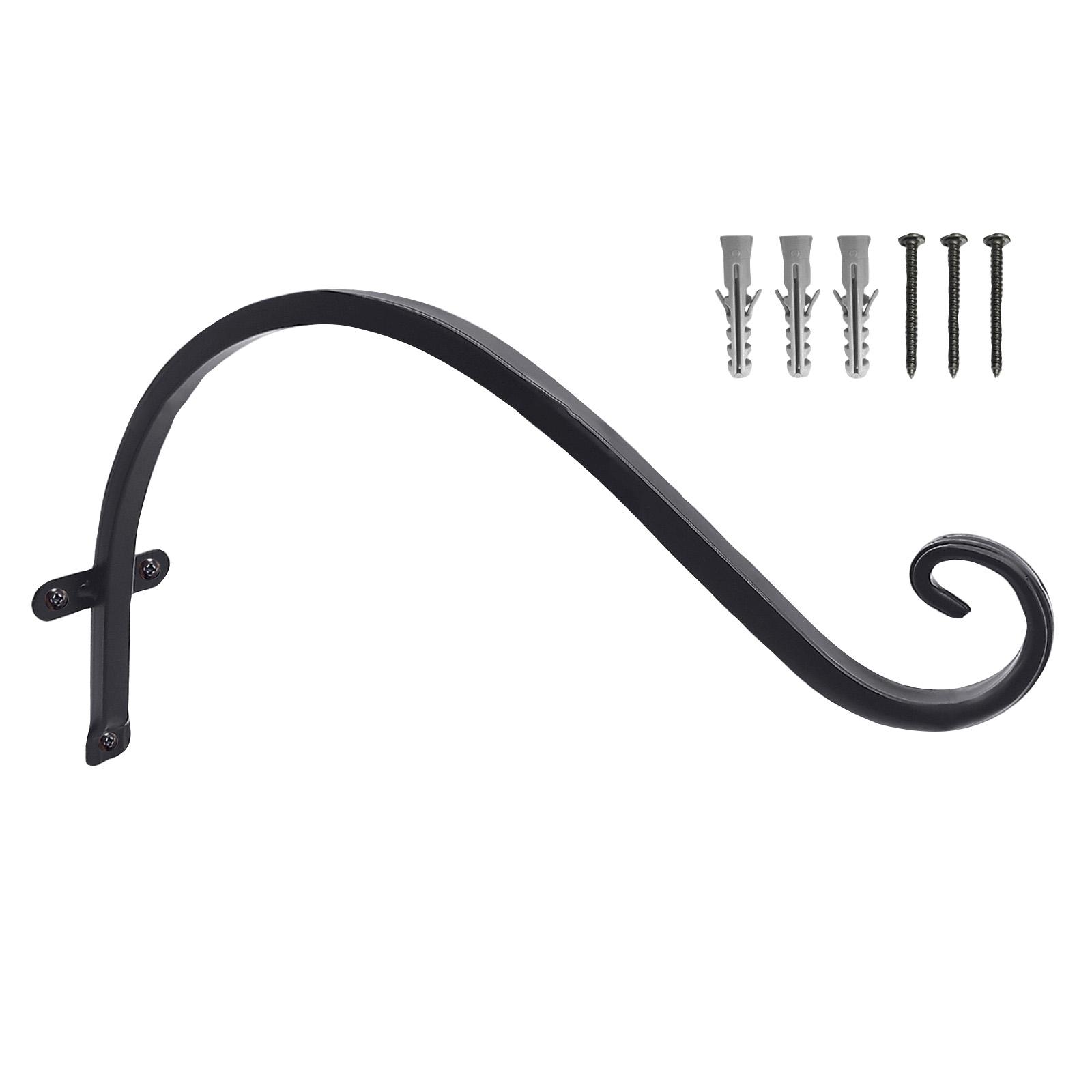 Wall Mounted Curved Metal Plant Hanger Bracket with Installation Hardware for Indoor Outdoor Use Decorative Hook One Size чёрный
Wall Mounted Curved Metal Plant Hanger Bracket with Installation Hardware for Indoor Outdoor Use Decorative Hook One Size чёрный