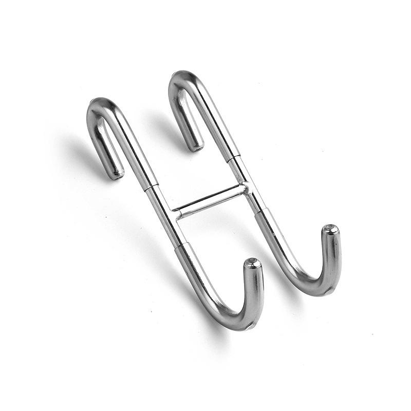 304 Stainless Steel Double S Hooks Heavy Duty Windproof No Drill Hanger for Bathroom Kitchen Closet Door Towel Coat Organizer срібний
304 Stainless Steel Double S Hooks Heavy Duty Windproof No Drill Hanger for Bathroom Kitchen Closet Door Towel Coat Organizer срібний