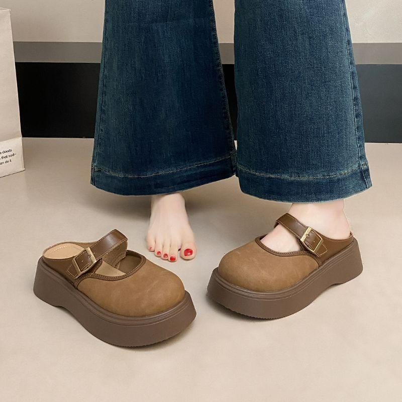 Platform shoes half slippers women s outer wear 2025 new spring and autumn Mary Jane women s shoes small leather shoes women s single shoes 35 бежевий
Platform shoes half slippers women s outer wear 2025 new spring and autumn Mary Jane women s shoes small leather shoes women s single shoes 35 бежевий