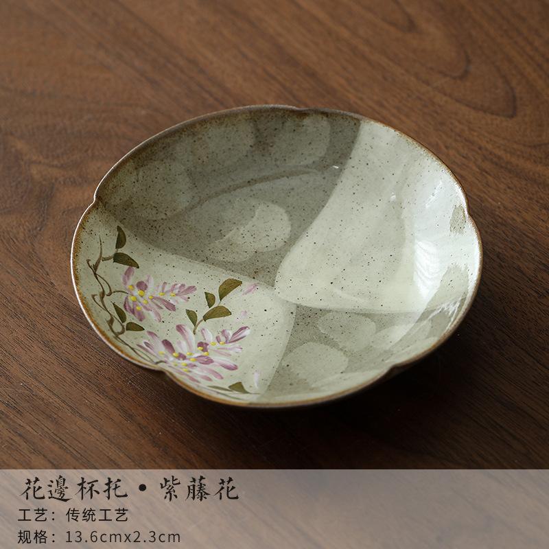 Hand-painted Wisteria Pot Bearing Holder Zisha Pot Base Dry Soaking Table Tea Tray Coasters Oolong Tea Tea Ceremony Ornaments
Hand-painted Wisteria Pot Bearing Holder Zisha Pot Base Dry Soaking Table Tea Tray Coasters Oolong Tea Tea Ceremony Ornaments