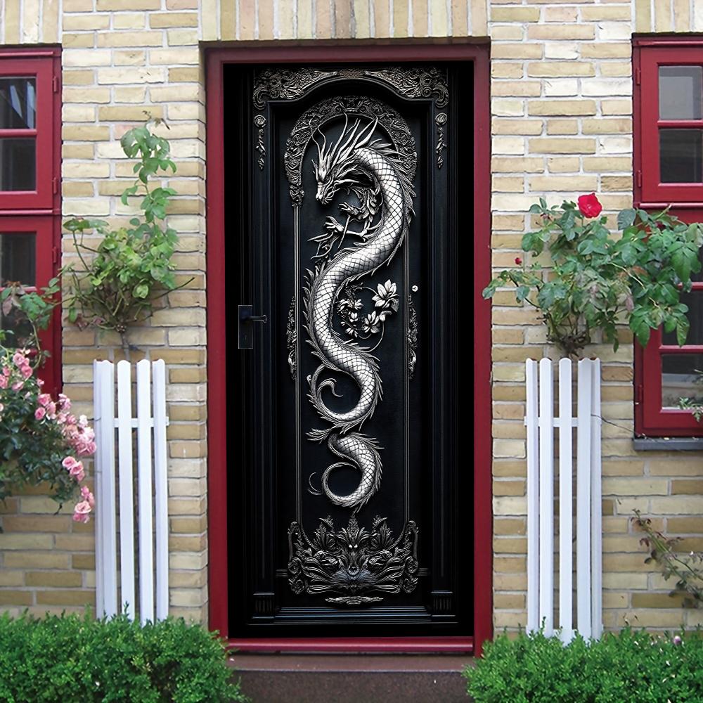 1pcs Self Adhesive Removable Vinyl Door Stickers Chinese style 3D Dragon Pattern Relief Door Stickers Classical Chinese Home Dec (as the picture,77x200cm)
1pcs Self Adhesive Removable Vinyl Door Stickers Chinese style 3D Dragon Pattern Relief Door Stickers Classical Chinese Home Dec (as the picture,77x200cm)