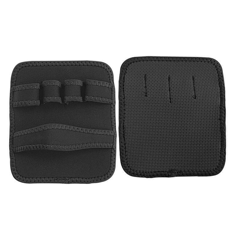 Квадратные перчатки с четырьмя пальцами Тяжелая атлетика Фитнес Подтягивания Противоскользящие Защищающие ладонь Вспомогательные перчатки One size