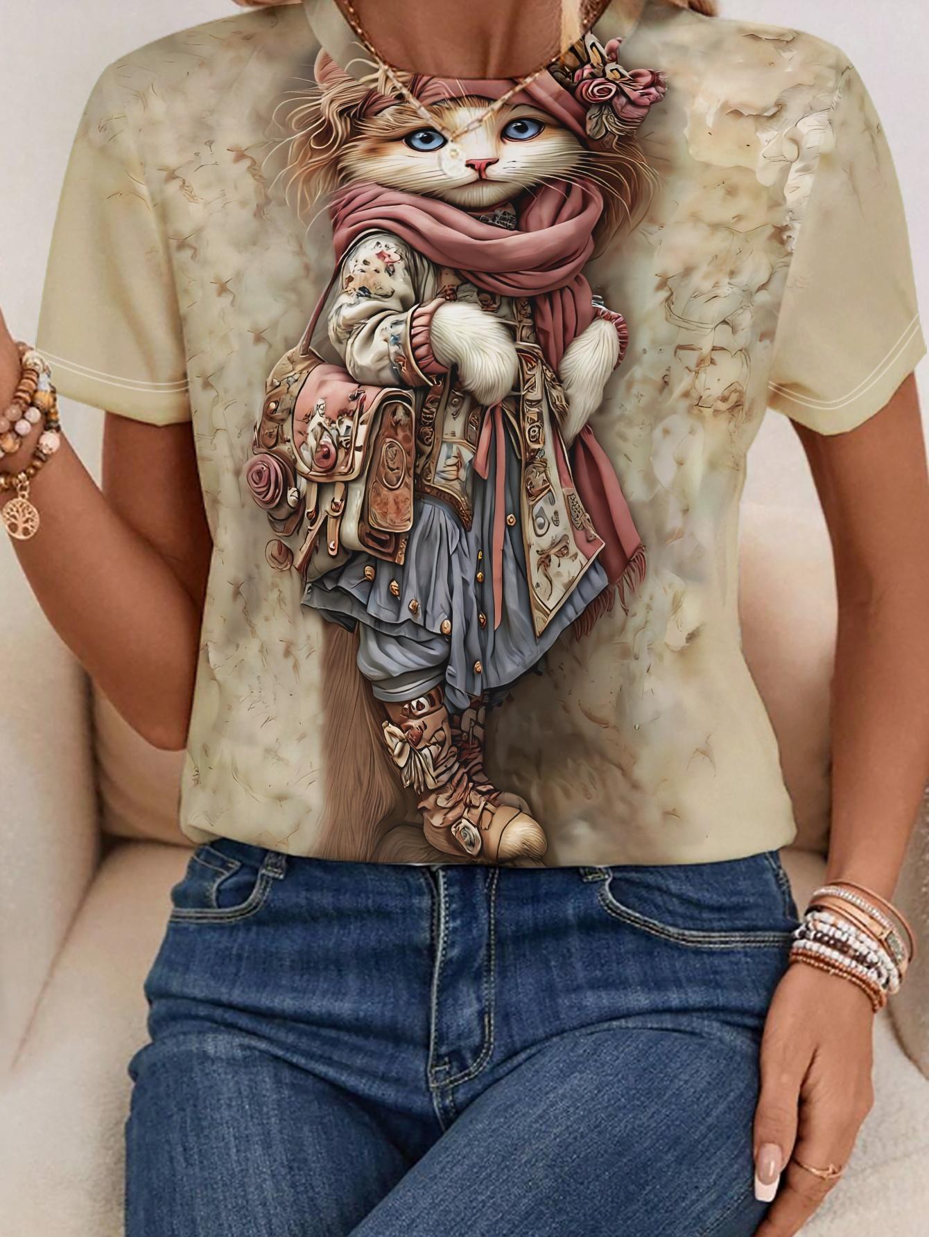Women S Short-Sleeve T-Shirt with a Printed Design Featuring a Non-Realistic Texture. This Regular-Fit Top Is Perfect for Everyday Casual Wear. Showca 2XL дубильная кора
Women S Short-Sleeve T-Shirt with a Printed Design Featuring a Non-Realistic Texture. This Regular-Fit Top Is Perfect for Everyday Casual Wear. Showca 2XL дубильная кора