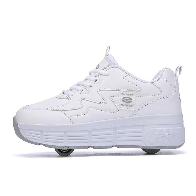 Kids Roller Skating Shoes Parkour Gift Children 2 Wheels Boys Girls Button Extension Casual Fashion Detachable Roller sneakers 40
Kids Roller Skating Shoes Parkour Gift Children 2 Wheels Boys Girls Button Extension Casual Fashion Detachable Roller sneakers 40