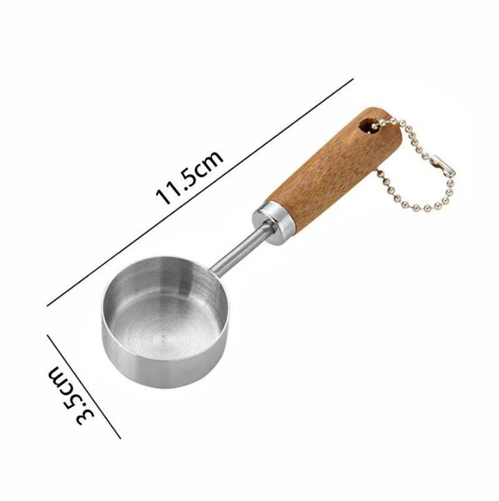 Kitchen Stainless Steel Measuring Cup Gold-Plated Measuring Spoon 15ML Coffee Measuring Spoon Gold-Plated Wooden Handle Spoon
Kitchen Stainless Steel Measuring Cup Gold-Plated Measuring Spoon 15ML Coffee Measuring Spoon Gold-Plated Wooden Handle Spoon
