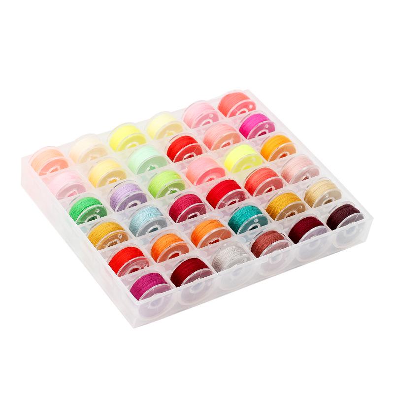 Набор швейных ниток 36 цветов с прозрачной коробкой для шпулек
Набор швейных ниток 36 цветов с прозрачной коробкой для шпулек