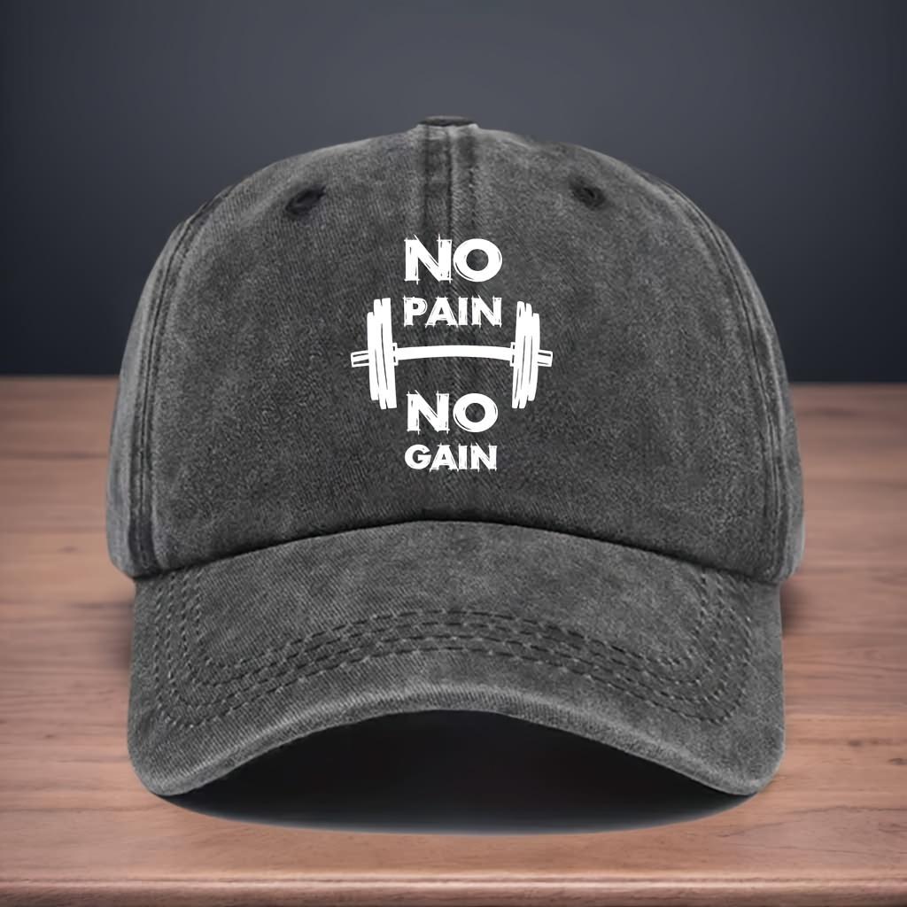 Printed Barbell Pattern Baseball Cap Letters NO NO GAIN Curved Brim Hat Fashionable and Versatile Hip-hop Hat чёрный
Printed Barbell Pattern Baseball Cap Letters NO NO GAIN Curved Brim Hat Fashionable and Versatile Hip-hop Hat чёрный