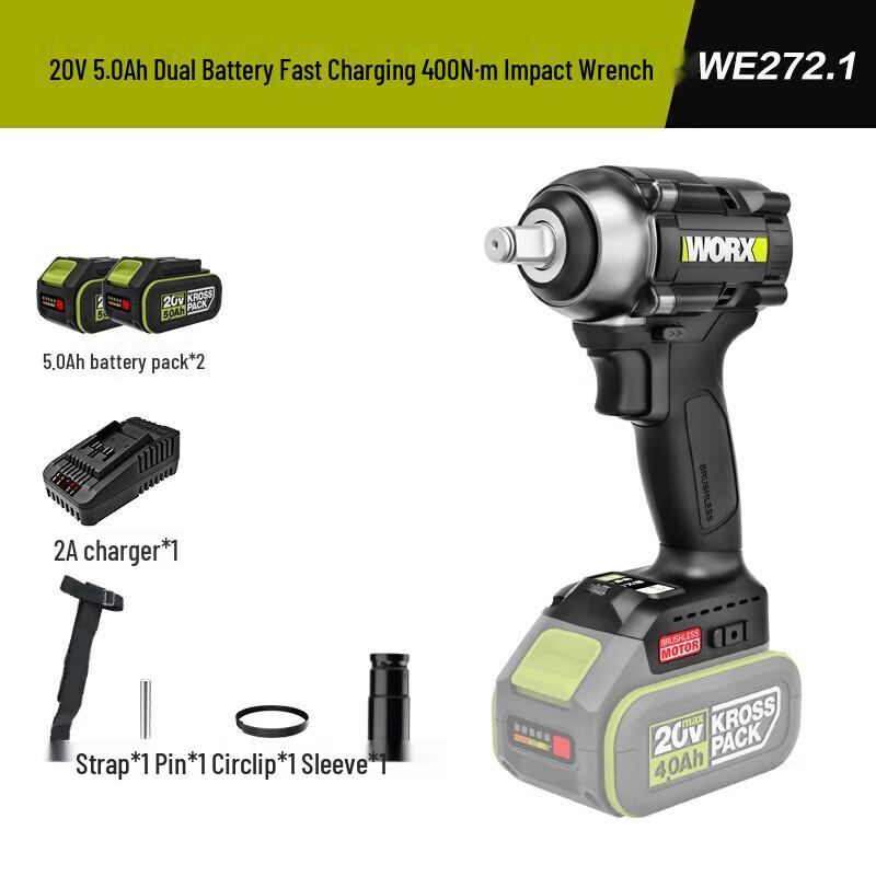 WORX WE272.1 20V Безщітковий Акумуляторний Ударний Гайковерт Штекер CN (адаптер в комплекті)
WORX WE272.1 20V Безщітковий Акумуляторний Ударний Гайковерт Штекер CN (адаптер в комплекті)