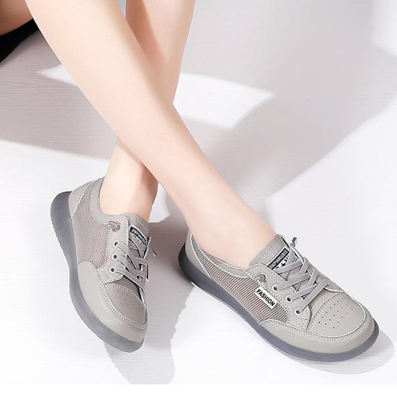 Breathable Mesh Shoes Women Sneakers Lightweight Leather Casual Shoes Soft Comfortable Ladies Walking Shoes Daily Wear 41 сірий
Breathable Mesh Shoes Women Sneakers Lightweight Leather Casual Shoes Soft Comfortable Ladies Walking Shoes Daily Wear 41 сірий