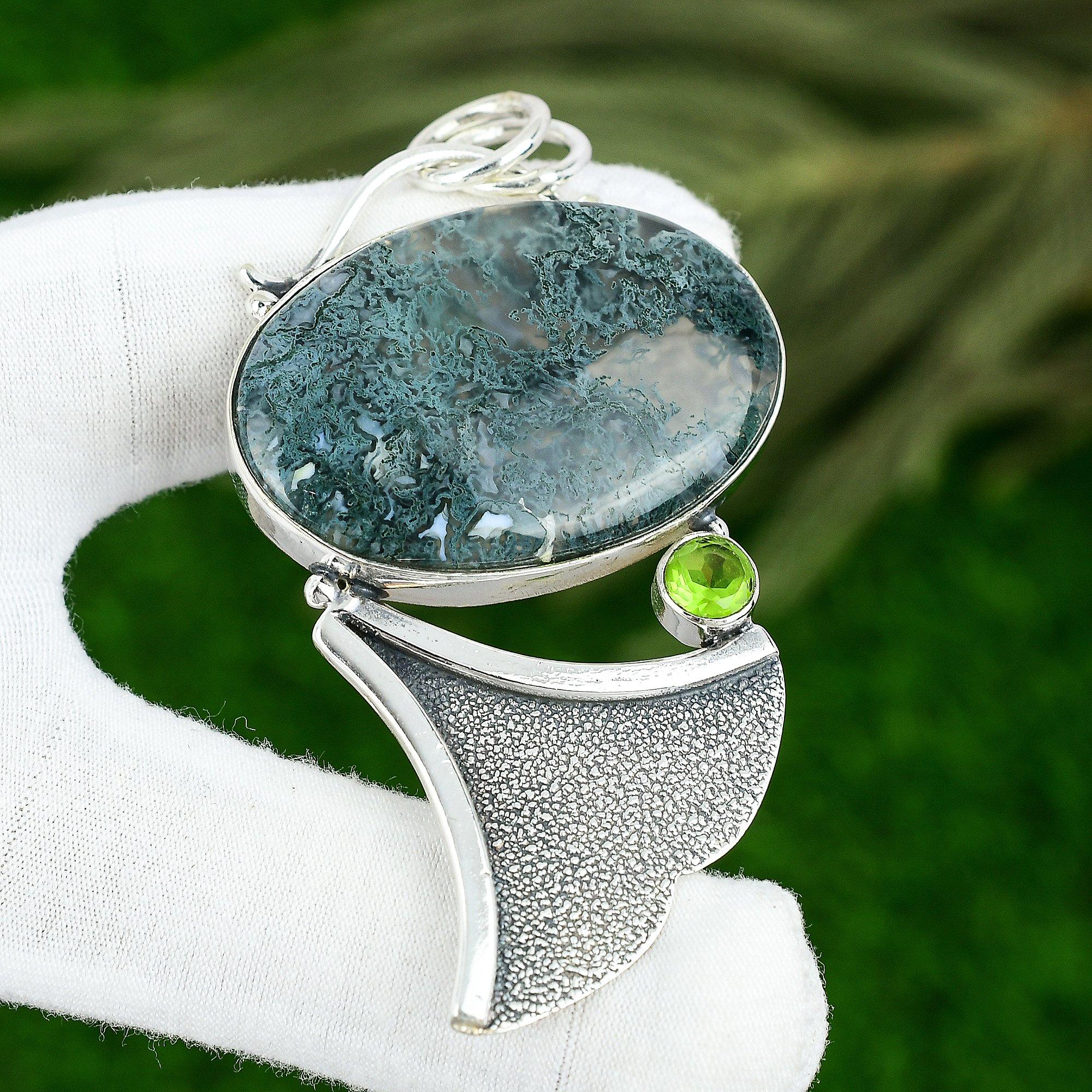 Серебро 925 пробы Натуральный Солнечный Моховой Агат Перидот Безель Этническая Подвеска Сестра Ювелирные изделия
Серебро 925 пробы Натуральный Солнечный Моховой Агат Перидот Безель Этническая Подвеска Сестра Ювелирные изделия