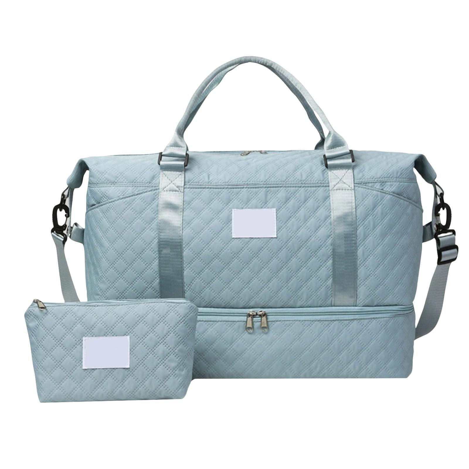 Large Capacity Travel Bag with Separate Wet and Dry Compartments Detachable Small Pouch Quilted Design Durable Material Lightweight One Size
Large Capacity Travel Bag with Separate Wet and Dry Compartments Detachable Small Pouch Quilted Design Durable Material Lightweight One Size