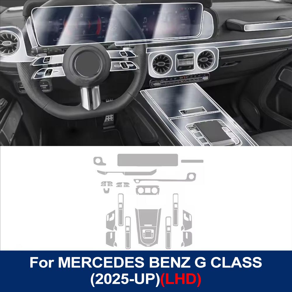 Pre-cut TPU Interior Film for Mercedes Benz G Class 2025 Car Gearbox Panel Dashboard Anti-Scratch Transparent Protector PPF Film
Pre-cut TPU Interior Film for Mercedes Benz G Class 2025 Car Gearbox Panel Dashboard Anti-Scratch Transparent Protector PPF Film