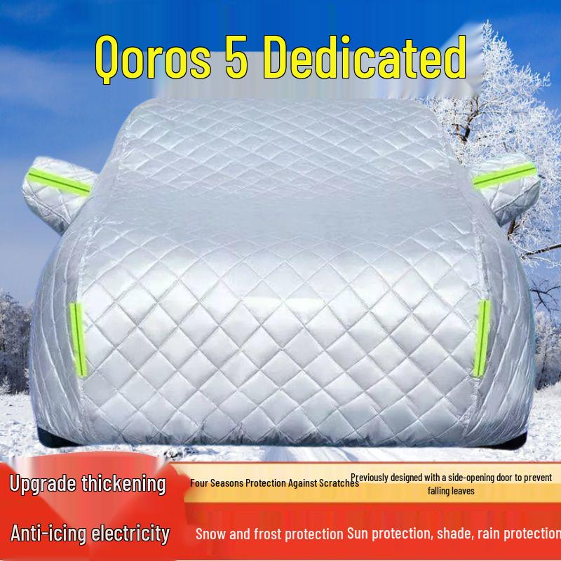 Qoros 5 SUV All-Weather Protective Car Cover: Sun, Rain, Snow, Frost, and Hail Shield with Heat Insulation. Thick Hail Protection, All-Weather
Qoros 5 SUV All-Weather Protective Car Cover: Sun, Rain, Snow, Frost, and Hail Shield with Heat Insulation. Thick Hail Protection, All-Weather