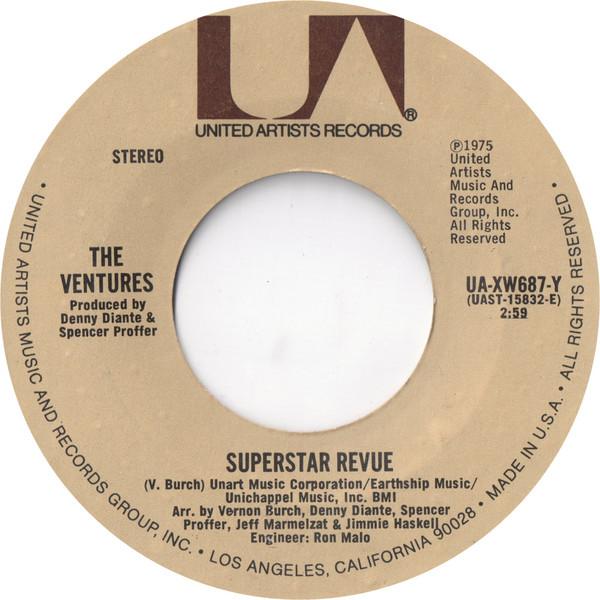 7inch Record VENTURES - Superstar Revue UAXW687Y United Artists 1975 US Soul/Funk Used
7inch Record VENTURES - Superstar Revue UAXW687Y United Artists 1975 US Soul/Funk Used