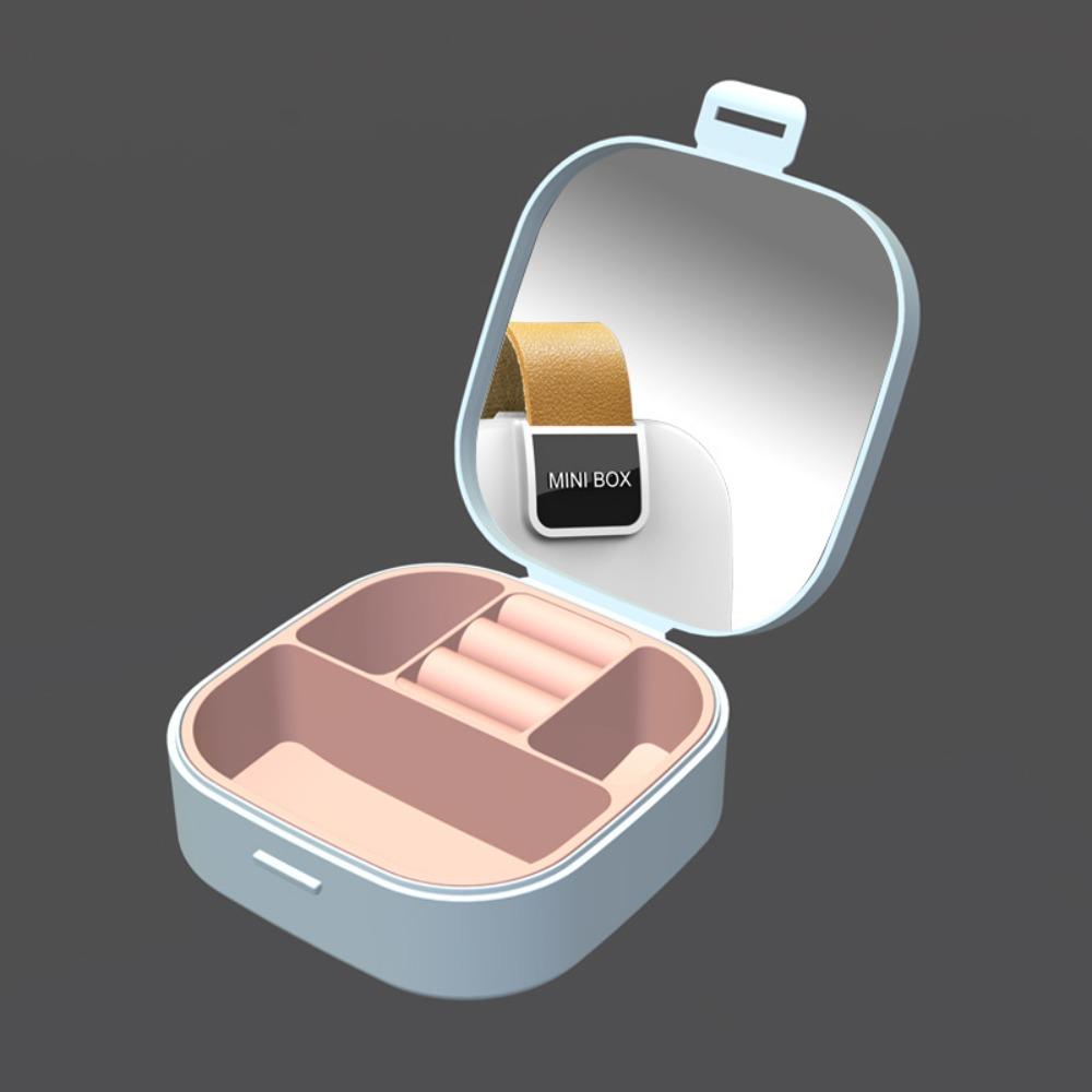 Dust-proof Ring Earrings Organizer With Mirror Necklace Display Case Stylish Jewelry Storage Box серый
Dust-proof Ring Earrings Organizer With Mirror Necklace Display Case Stylish Jewelry Storage Box серый