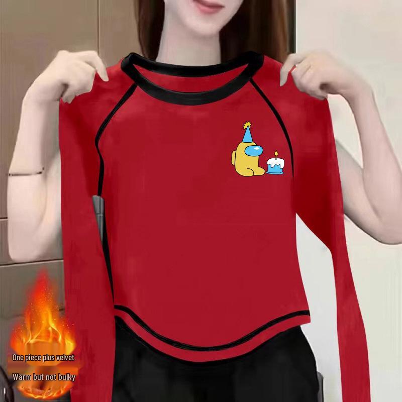 Women s 2024 Double-Sided Velvet Base Long-Sleeve Chic T-Shirt for Autumn/Winter XXL (135-145 lbs)
Women s 2024 Double-Sided Velvet Base Long-Sleeve Chic T-Shirt for Autumn/Winter XXL (135-145 lbs)