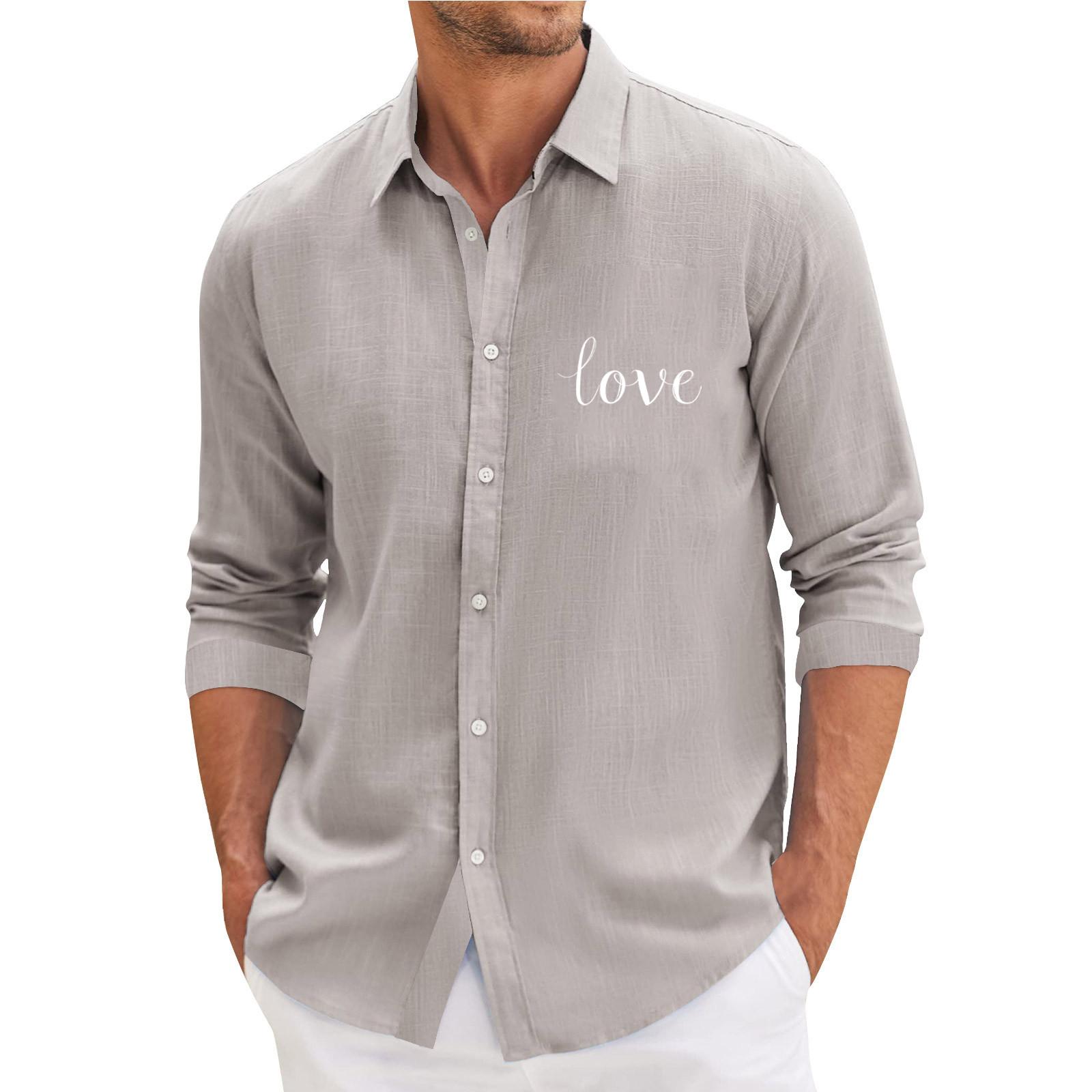 Чоловіча повсякденна сорочка з довгими рукавами. Модний топ із лацканами L
Чоловіча повсякденна сорочка з довгими рукавами. Модний топ із лацканами L