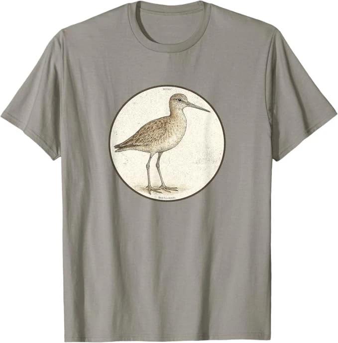 Willet T-Shirt Retro Bird Tee Design 10 Colors by Bird.Fan M
Willet T-Shirt Retro Bird Tee Design 10 Colors by Bird.Fan M