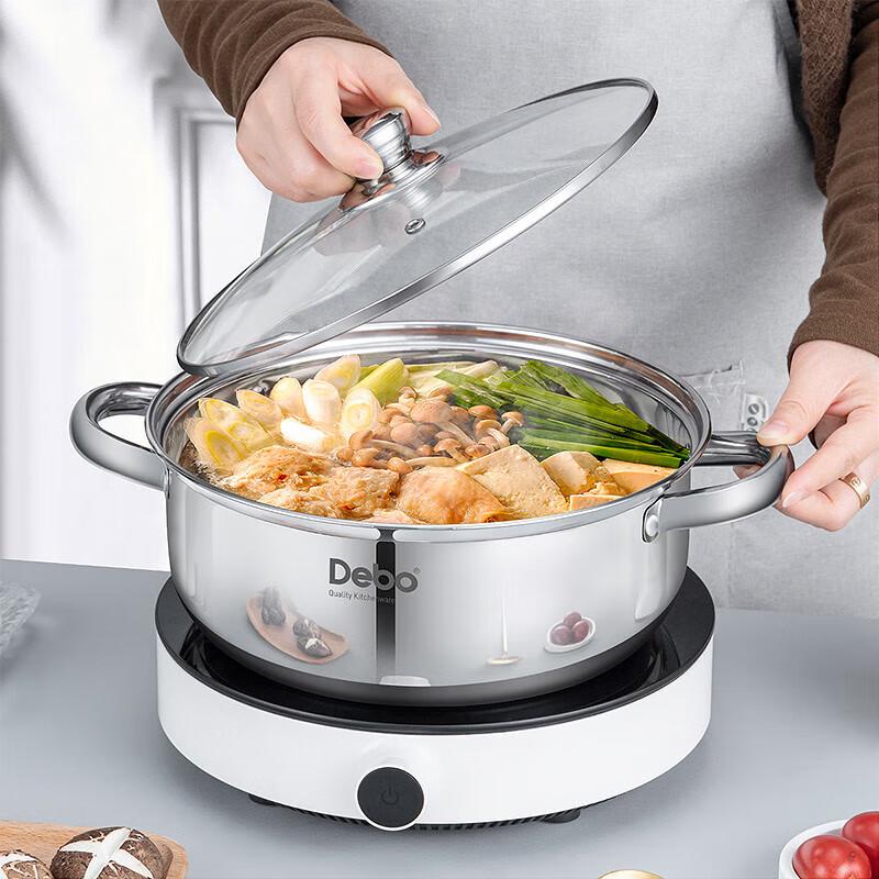 DeBao Bailey 28cm 304 Stainless Steel Soup Pot
DeBao Bailey 28cm 304 Stainless Steel Soup Pot
