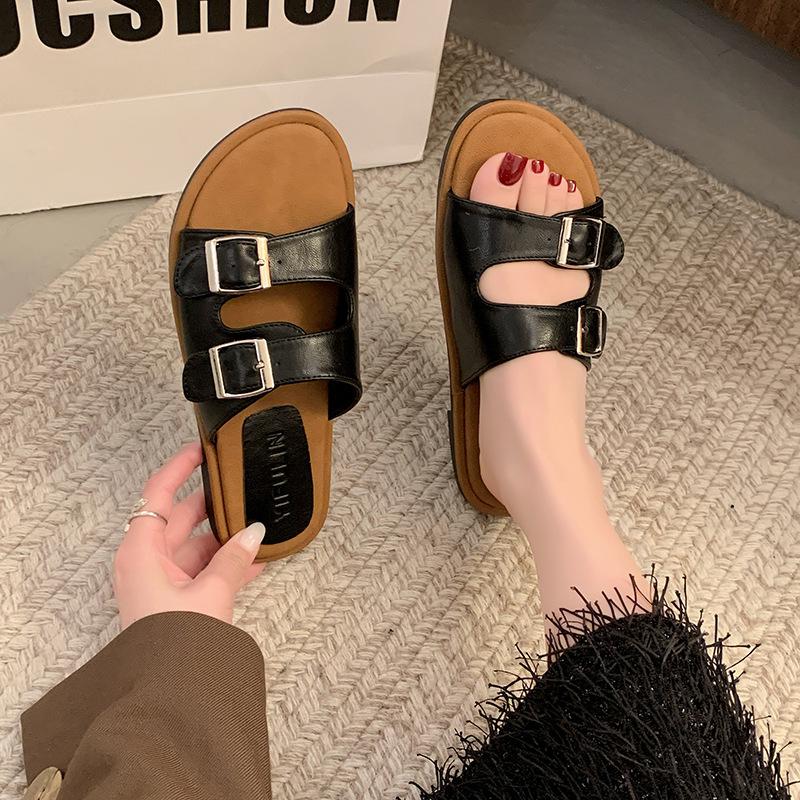 Spring and summer Birkenstock cool slippers women s new outer wear buttons double belt flat bottom lazy versatile beach seaside sandals women 35 абрикосовый
Spring and summer Birkenstock cool slippers women s new outer wear buttons double belt flat bottom lazy versatile beach seaside sandals women 35 абрикосовый