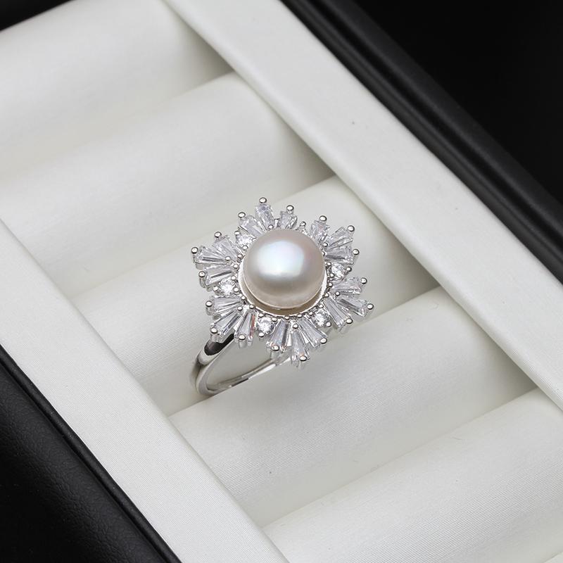 Wedding Real Silver 925 Pearl Ring Adjustable White Freshwater Pearl Ring Femme Wife Mother Engagement Gift
Wedding Real Silver 925 Pearl Ring Adjustable White Freshwater Pearl Ring Femme Wife Mother Engagement Gift