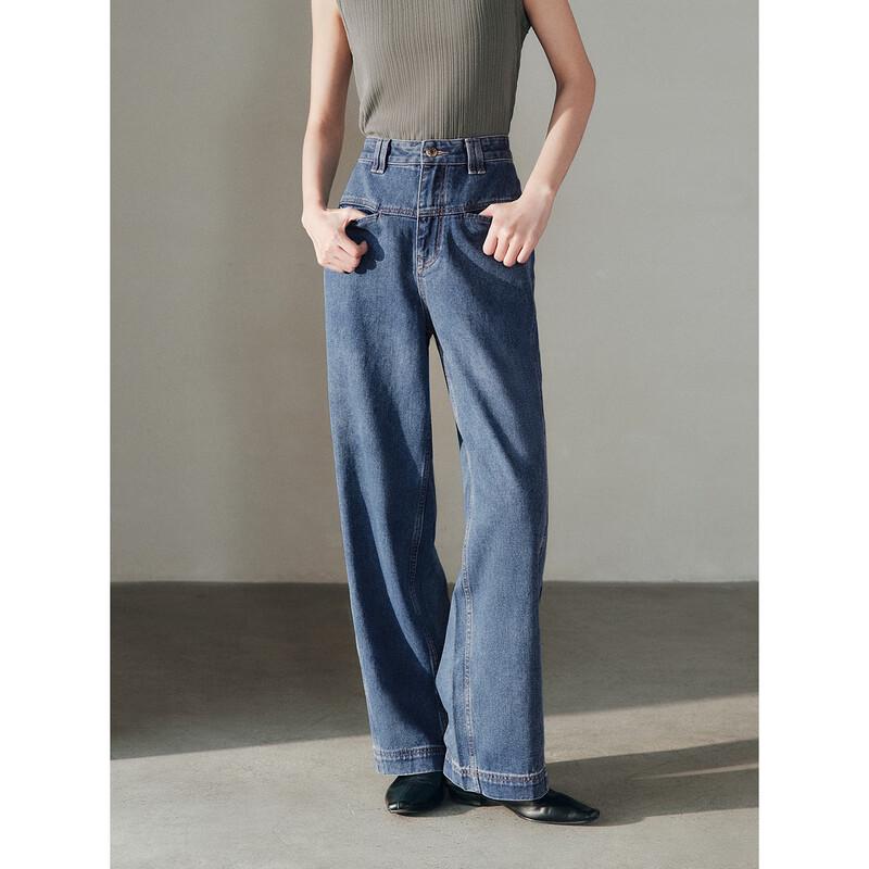 Peacebird Women s Retro High-Waist Straight-Leg Jeans S
Peacebird Women s Retro High-Waist Straight-Leg Jeans S