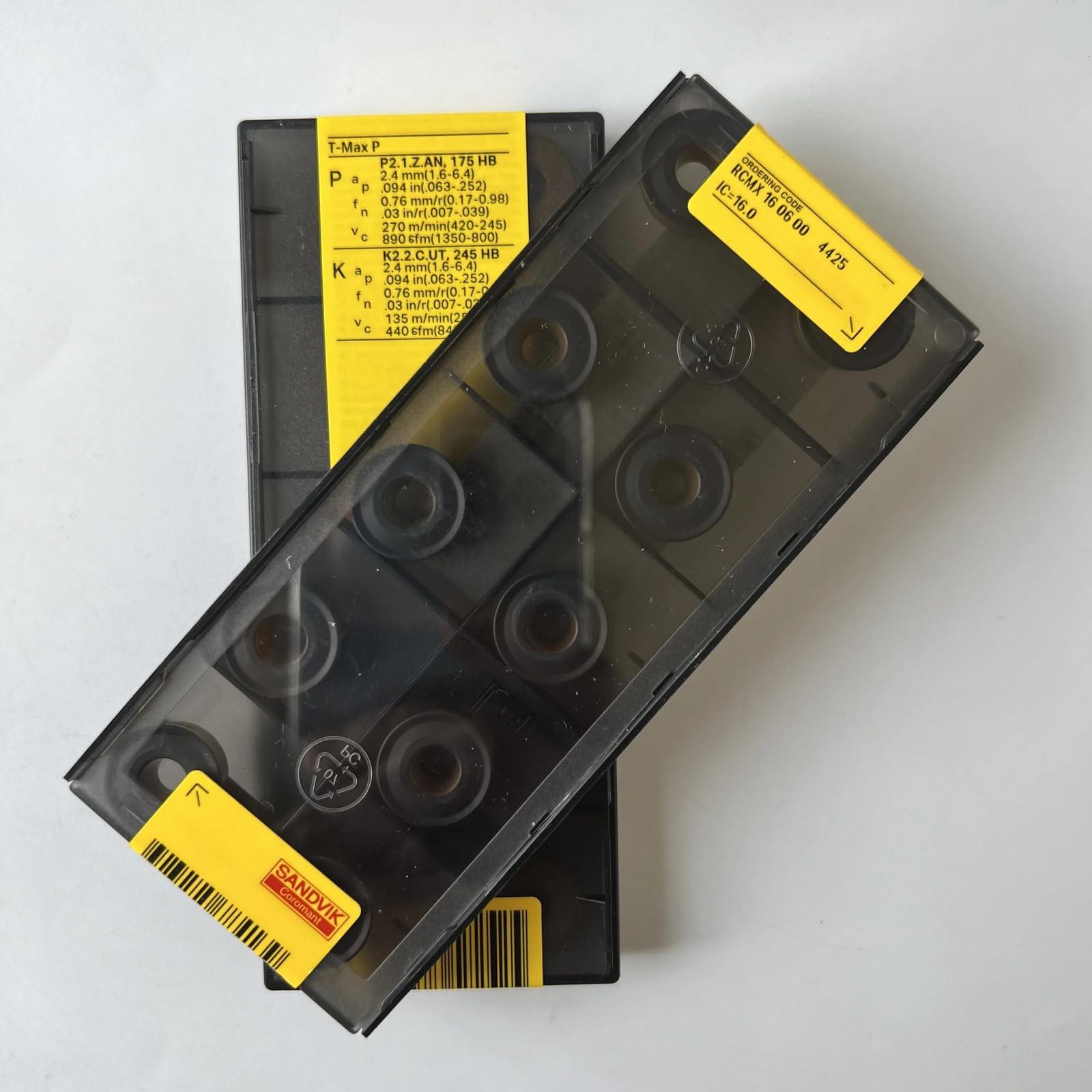 Original Sandvik / RCMX160600 4425 / CNC lathe carbide blade 10 Pcs
Original Sandvik / RCMX160600 4425 / CNC lathe carbide blade 10 Pcs