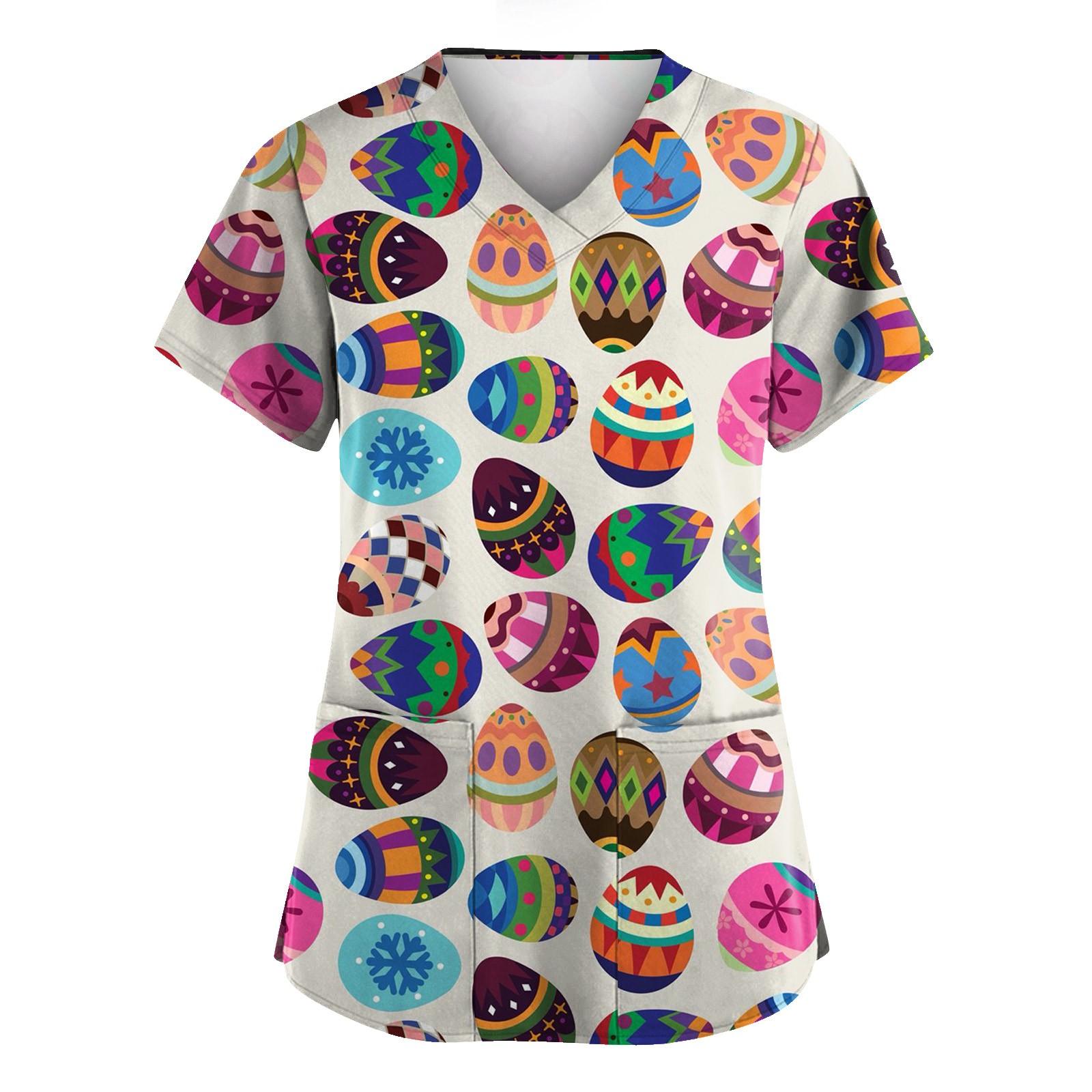 Женская униформа с принтом ко Дню святого Валентина, свободная, с V-образным вырезом, карманом и коротким рукавом XXXL
Женская униформа с принтом ко Дню святого Валентина, свободная, с V-образным вырезом, карманом и коротким рукавом XXXL