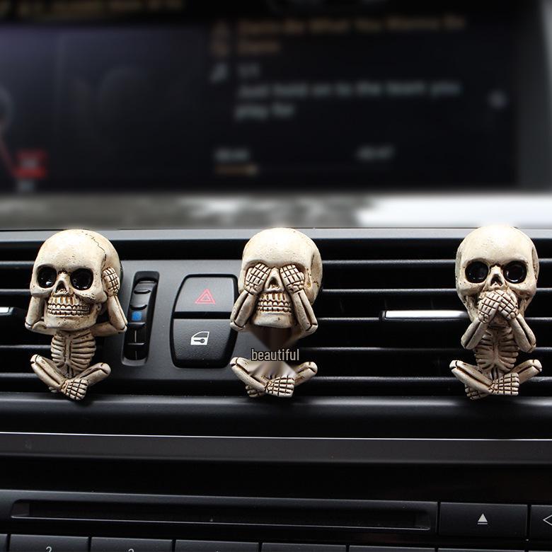 Skull Head Halloween Car Air Vent Resin Ornament - Set of 3 15*13*6cm/box
Skull Head Halloween Car Air Vent Resin Ornament - Set of 3 15*13*6cm/box