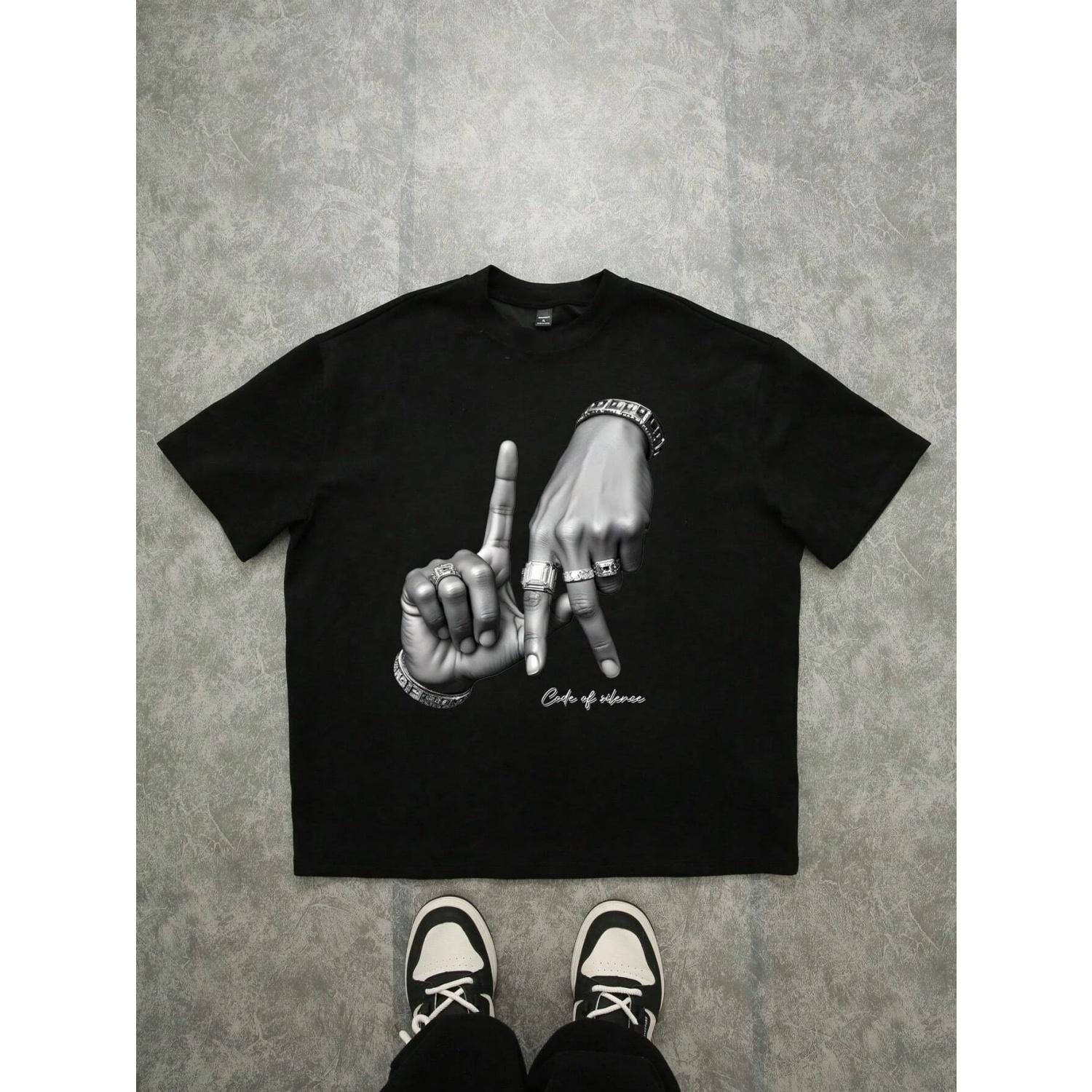 British Street Oasis Band Oasis Loose Fashion Versatile Trendy Brand Short-sleeved Clothes Pure Cotton Couple Men Women T-shirt XXXXXL чорний
British Street Oasis Band Oasis Loose Fashion Versatile Trendy Brand Short-sleeved Clothes Pure Cotton Couple Men Women T-shirt XXXXXL чорний