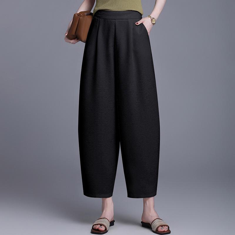 Stylish High-Waisted Solid Color Wide-Leg Pants for Women XL (85-105 Jin) чёрный
Stylish High-Waisted Solid Color Wide-Leg Pants for Women XL (85-105 Jin) чёрный