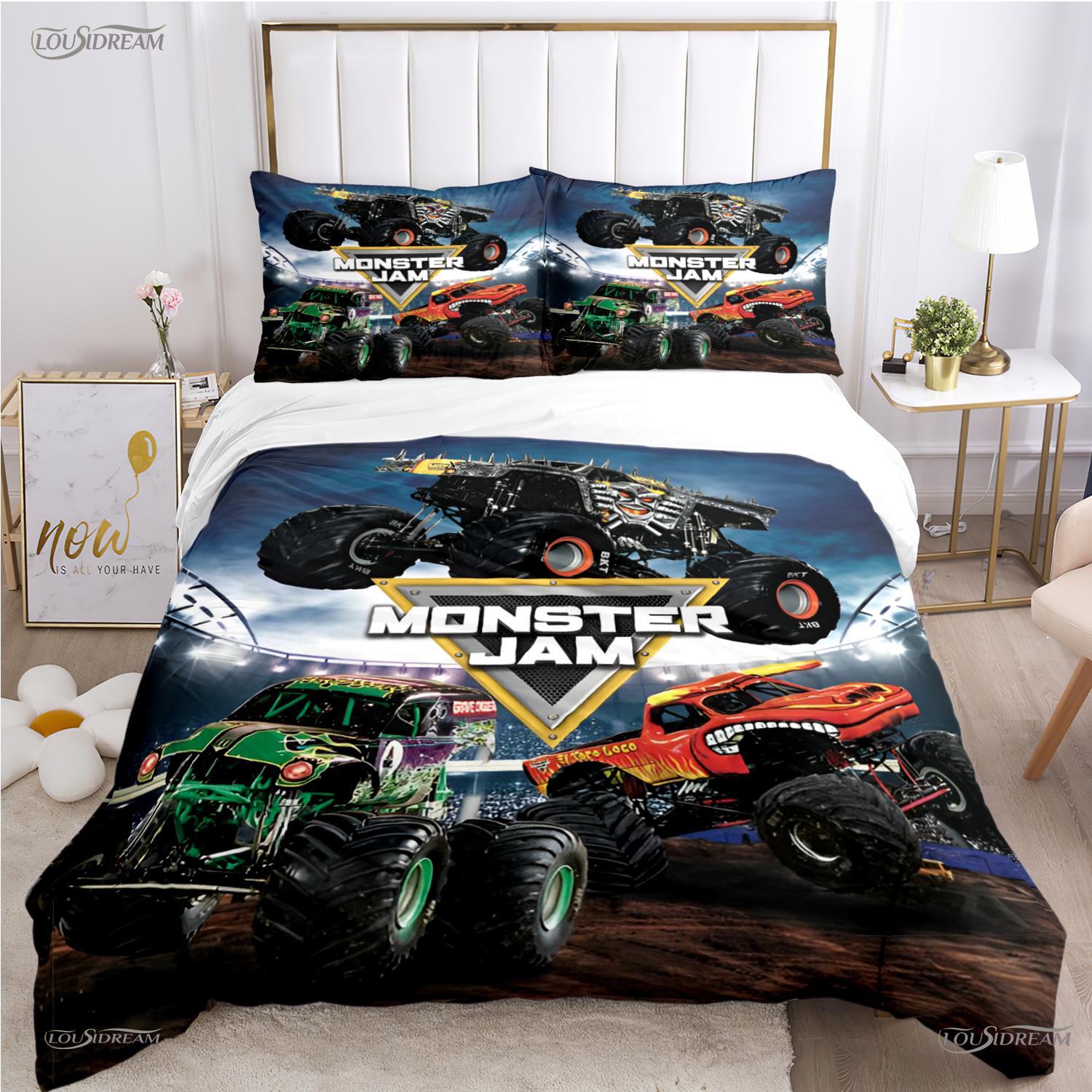 Monster Jam Truck Casal All Season Duvet Cover Comforter Bedding Set Soft Quilt Cover And Pillowcases Single/Double/Queen/King AU Single(140*210cm)3pcs
Monster Jam Truck Casal All Season Duvet Cover Comforter Bedding Set Soft Quilt Cover And Pillowcases Single/Double/Queen/King AU Single(140*210cm)3pcs