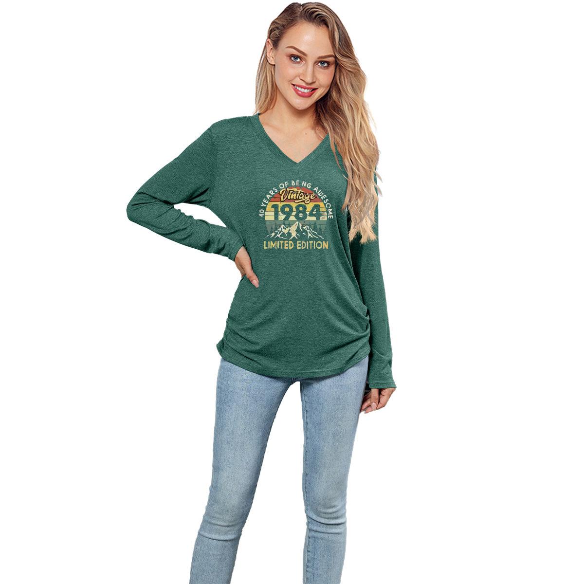 GMXIA Solid-color Loose Casual T-shirt Long-sleeved Women s Top Women s Shirt XXL зелёный
GMXIA Solid-color Loose Casual T-shirt Long-sleeved Women s Top Women s Shirt XXL зелёный