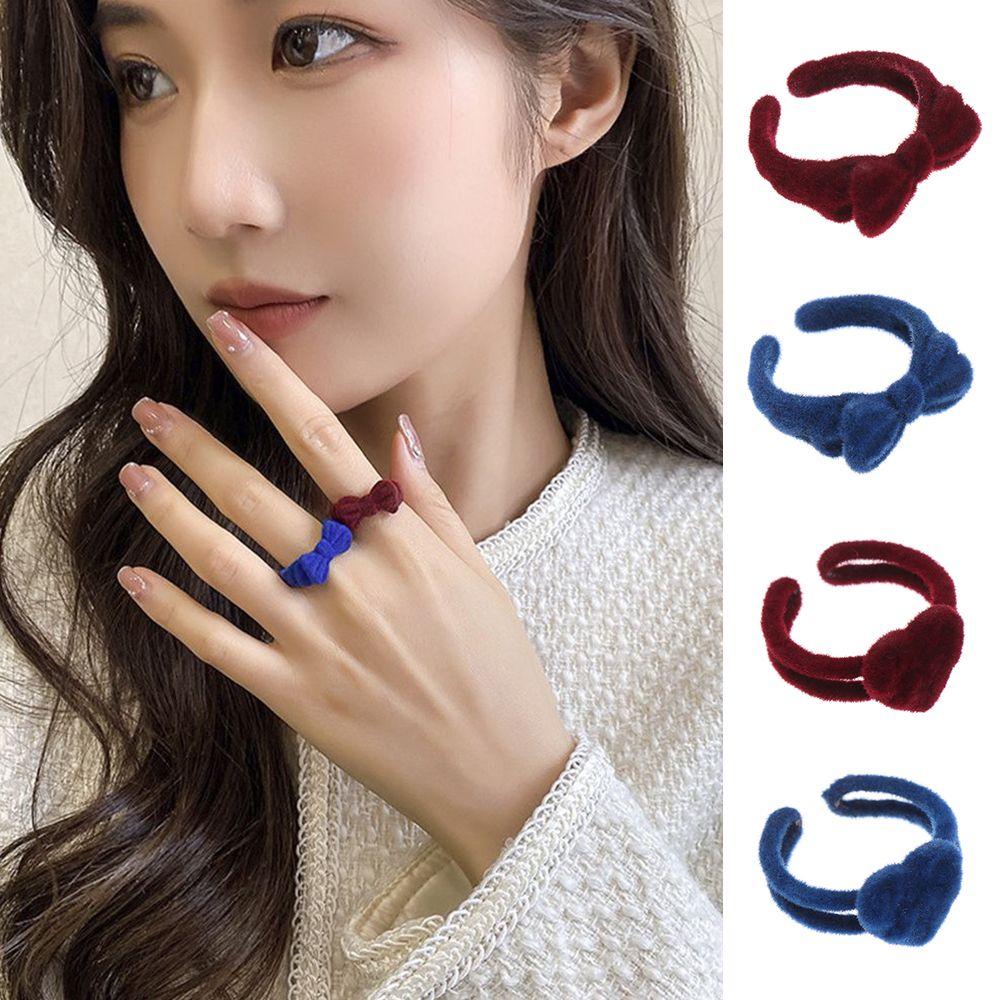 Red Party Accessories Index Finger Rings Velvet Rings Bowknot Open Ring Heart Flocking Ring Jewlery
Red Party Accessories Index Finger Rings Velvet Rings Bowknot Open Ring Heart Flocking Ring Jewlery