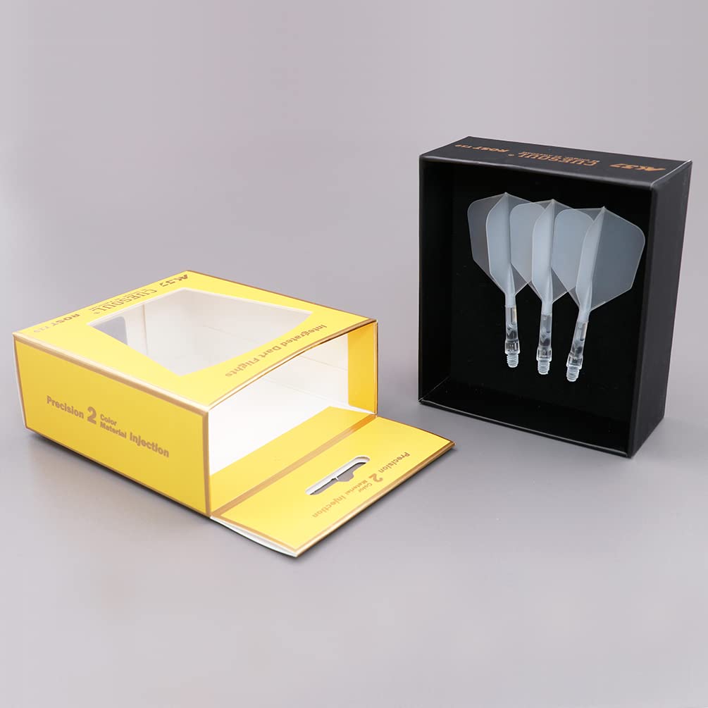 CUESOUL ROST T19 Shaft Integrated Flight Big Wing Clear Flight Clear S Set of 3 Shape, Two-Tone Color, + Shaft, Size, (CS-AK579-7S)
CUESOUL ROST T19 Shaft Integrated Flight Big Wing Clear Flight Clear S Set of 3 Shape, Two-Tone Color, + Shaft, Size, (CS-AK579-7S)
