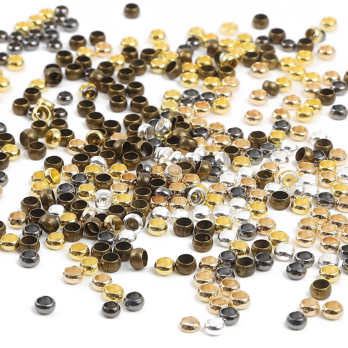 Seven-Color Copper Positioning Beads for DIY Jewelry & Bracelet Clasps 2mm ~500 beads/pack
Seven-Color Copper Positioning Beads for DIY Jewelry & Bracelet Clasps 2mm ~500 beads/pack