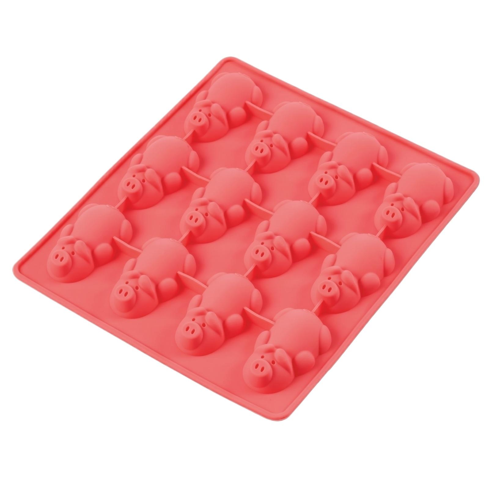 Silicone Pig-Shaped Baking Mold Flexible Non-Stick Tray for Cake Chocolate Candy Cookie Making Kitchen Tool One Size красный
Silicone Pig-Shaped Baking Mold Flexible Non-Stick Tray for Cake Chocolate Candy Cookie Making Kitchen Tool One Size красный