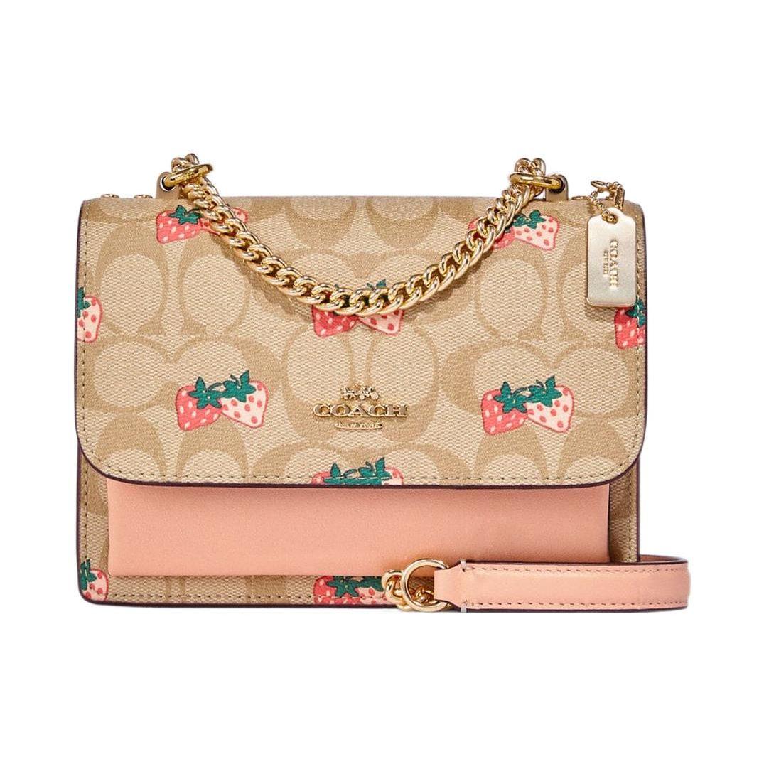 Coach Klare 18 Strawberry Print Flap Classic Monogram Smooth Leather Coated Canvas Shoulder Crossbody Bag Small Women bags Brown Pink CB594-IMOT4 Basic Set (Bag+Dust Bag)
Coach Klare 18 Strawberry Print Flap Classic Monogram Smooth Leather Coated Canvas Shoulder Crossbody Bag Small Women bags Brown Pink CB594-IMOT4 Basic Set (Bag+Dust Bag)