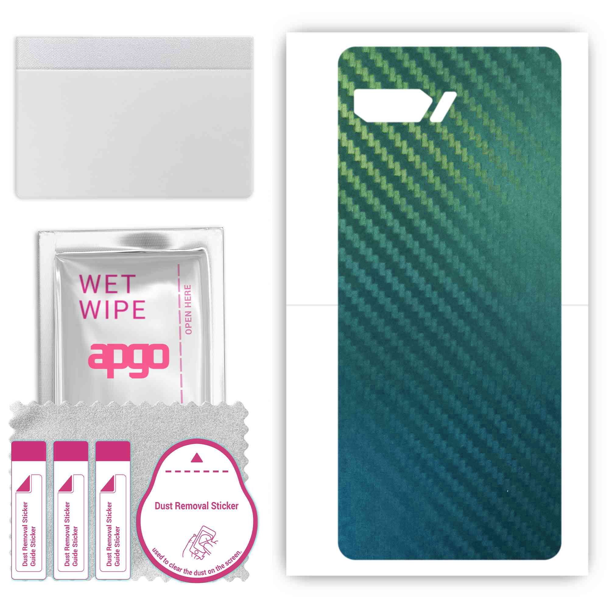 Apgo Protective Skin Sticker for the back compatible with Asus ROG Phone II ZS660KL, Wrap Film, Foil, Vinyl - Pattern Carbon Chameleon CAKA1
Apgo Protective Skin Sticker for the back compatible with Asus ROG Phone II ZS660KL, Wrap Film, Foil, Vinyl - Pattern Carbon Chameleon CAKA1