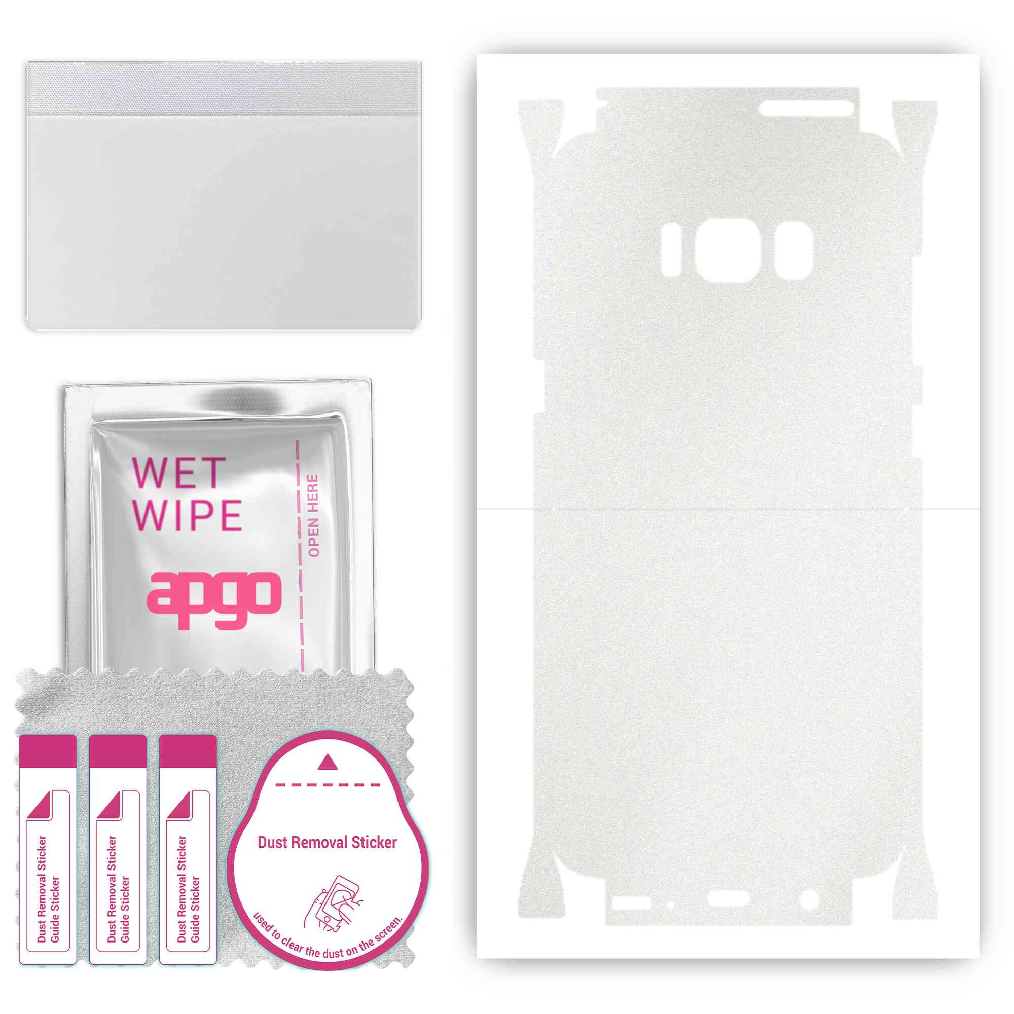 apgo Protective Skin Sticker for the back+sides compatible with Samsung Galaxy S8, Full Wrap Film, Foil, Vinyl - Pattern Matte Transparent
apgo Protective Skin Sticker for the back+sides compatible with Samsung Galaxy S8, Full Wrap Film, Foil, Vinyl - Pattern Matte Transparent