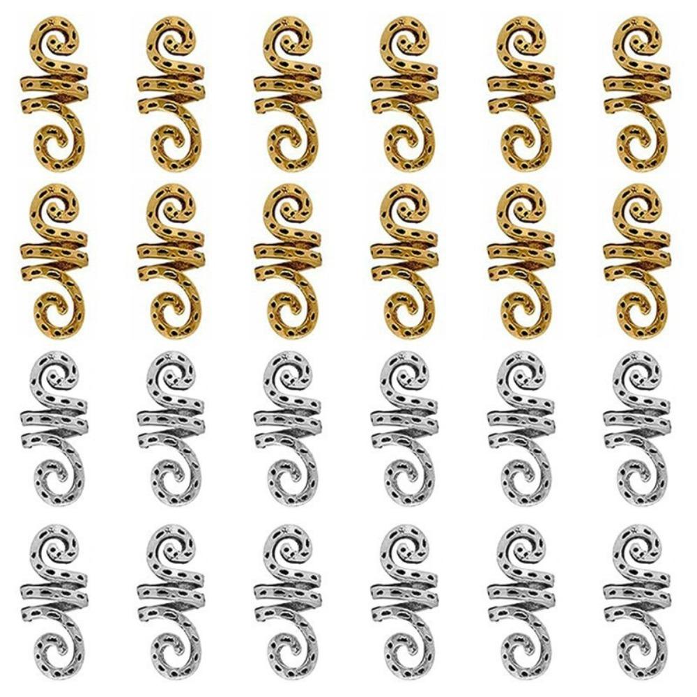 24Pcs Hair Braiding Dreadlocks Beads Viking Spiral Hair Braid Tubes Hollow Out Hair Ring Women 24Pcs золотий
24Pcs Hair Braiding Dreadlocks Beads Viking Spiral Hair Braid Tubes Hollow Out Hair Ring Women 24Pcs золотий