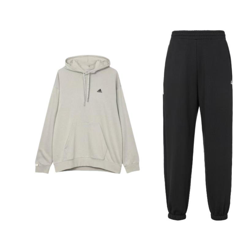 Adidas Свободная толстовка с длинным рукавом и эластичные брюки, повседневный спортивный комплект для мужчин, толстовка и брюки IV7603+IV7596+1 S 
Adidas Свободная толстовка с длинным рукавом и эластичные брюки, повседневный спортивный комплект для мужчин, толстовка и брюки IV7603+IV7596+1 S