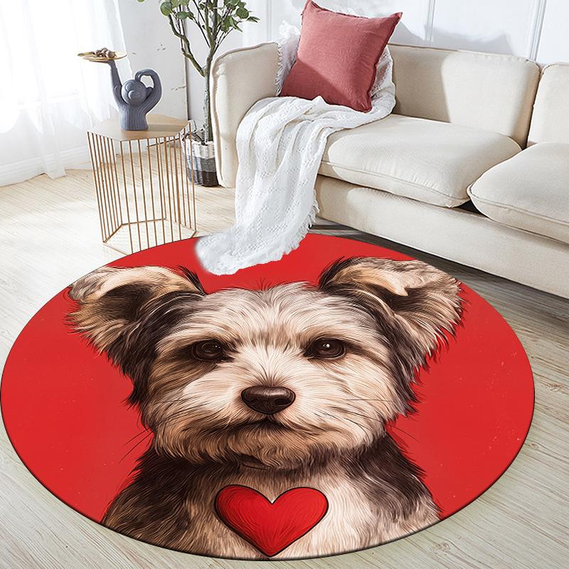 Cute Dog Round Area Rug,Carpet Rug for Living Room Bedroom Sofa Playroom Decor,Non-slip Floor Mat 80cmx80cm
Cute Dog Round Area Rug,Carpet Rug for Living Room Bedroom Sofa Playroom Decor,Non-slip Floor Mat 80cmx80cm