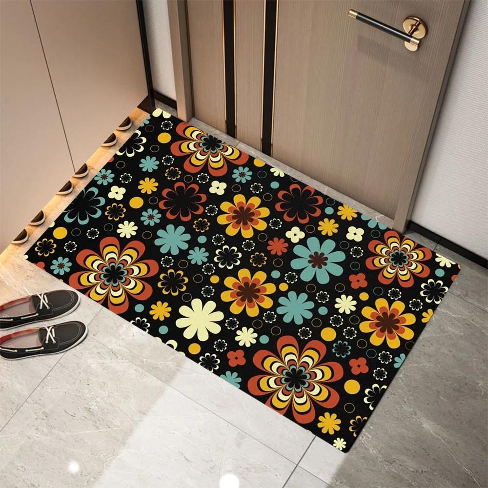 Retro Flowers Doormat Foot Mat for Indoor Outdoor Festive Decor Entry Hall Living Space Kitchen Bedroom Foot Mat 40cmx60cm
Retro Flowers Doormat Foot Mat for Indoor Outdoor Festive Decor Entry Hall Living Space Kitchen Bedroom Foot Mat 40cmx60cm