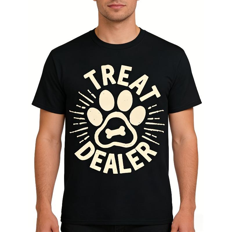 European sizes Treat Dealer Paw Print Graphic T-Shirt - Crew Neck, Short Sleeve, Casual Fit - Ideal Halloween, Thanksgiving 4XL чорний
European sizes Treat Dealer Paw Print Graphic T-Shirt - Crew Neck, Short Sleeve, Casual Fit - Ideal Halloween, Thanksgiving 4XL чорний